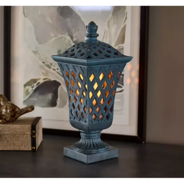 Indoor/ Outdoor Flickering Flame Lattice Lantern - glamourwo.com | ladies' apparel & accessories & shoes* Fashion