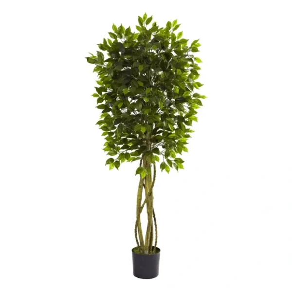 5-1/2' Indoor/Outdoor Ficus Tree by Nearly Natural - glamourwo.com | ladies' apparel & accessories & shoes* Online