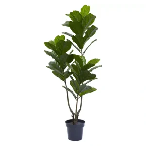 65" Indoor/Outdoor Fiddle Leaf Tree by Nearly Natural - glamourwo.com | ladies' apparel & accessories & shoes* Discount