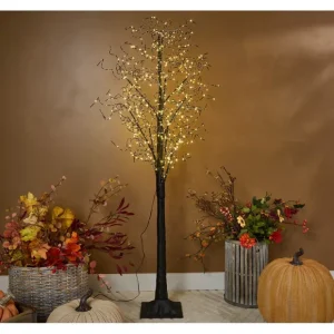 5' Indoor/Outdoor Illuminated Birch Tree by Valerie - glamourwo.com | ladies' apparel & accessories & shoes* Best Sale