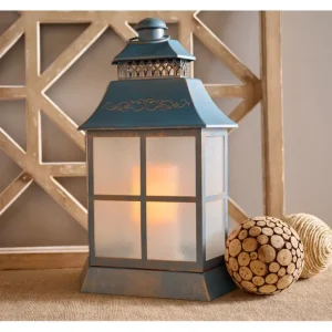 18" In/Outdoor Flickering Flame Lantern by Valerie - glamourwo.com | ladies' apparel & accessories & shoes* Fashion