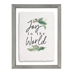 "Joy To The World" Floating Frame Art by SincerSurroundings - glamourwo.com | ladies' apparel & accessories & shoes* Discount