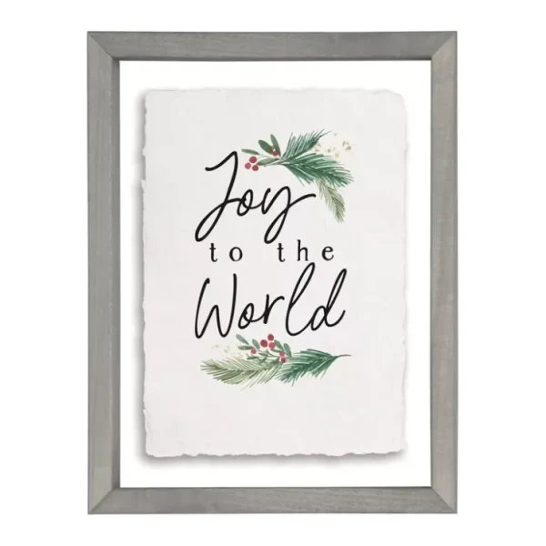 "Joy To The World" Floating Frame Art by SincerSurroundings - glamourwo.com | ladies' apparel & accessories & shoes* Discount