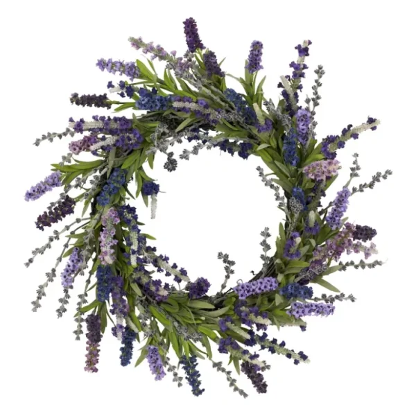 20" Lavender Wreath by Nearly Natural - glamourwo.com | ladies' apparel & accessories & shoes* Outlet