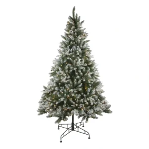 6.5' Medium Frosted Sierra Fir Christmas Tree -Clear Lights - glamourwo.com | ladies' apparel & accessories & shoes* Fashion