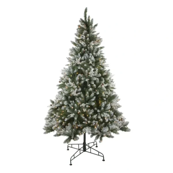 6.5' Medium Frosted Sierra Fir Christmas Tree -Clear Lights - glamourwo.com | ladies' apparel & accessories & shoes* Fashion