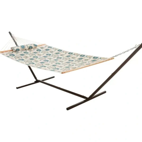 52" Multi-Colored Quilted Hammock Combo with Pillow and Stand - glamourwo.com | ladies' apparel & accessories & shoes* New