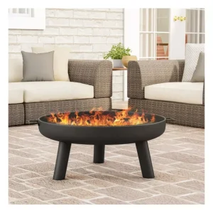 27.5" Outdoor Fire Pit with Storage Cover - glamourwo.com | ladies' apparel & accessories & shoes* Cheap