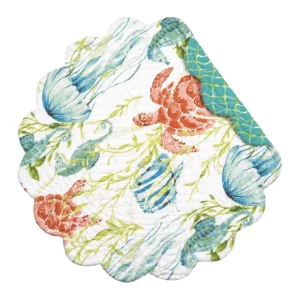 17" Paradise Sound Round Placemat Set of 6 by Valerie - glamourwo.com | ladies' apparel & accessories & shoes* Store