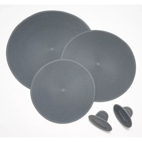 Prepology 3-Pc Silicone Multi- Use Trivets w/ Mini Grippers - glamourwo.com | ladies' apparel & accessories & shoes* Outlet