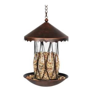 11" Solar Bronze Bird Feeder - Diamond Shape byExhart - glamourwo.com | ladies' apparel & accessories & shoes* Cheap