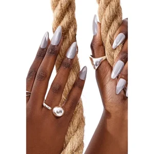 Tips Chrome Bullet Press On Nails | Beauty - glamourwo.com | ladies' apparel & accessories & shoes* Flash Sale