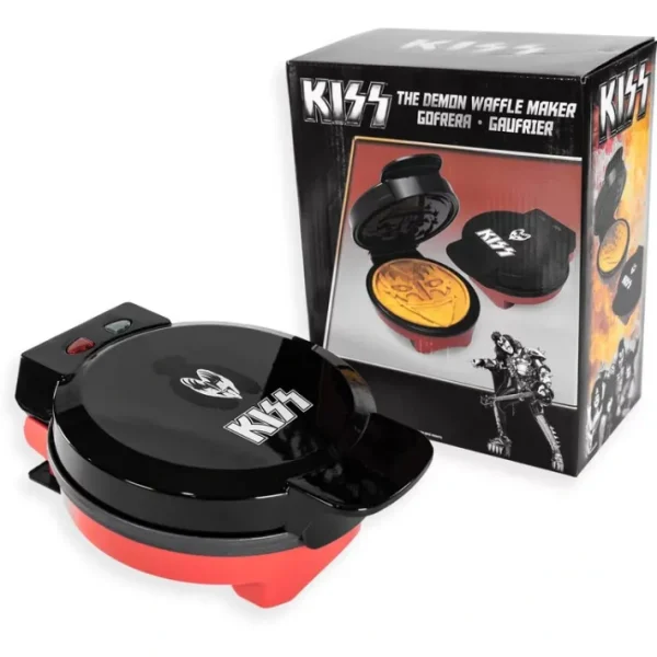 Uncanny Brands KISS The Demon Waffle Maker - glamourwo.com | ladies' apparel & accessories & shoes | Hot