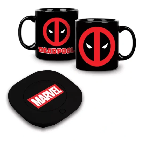 Uncanny Brands Marvel's Deadpool Mug Warmer with Mug - glamourwo.com | ladies' apparel & accessories & shoes | Outlet