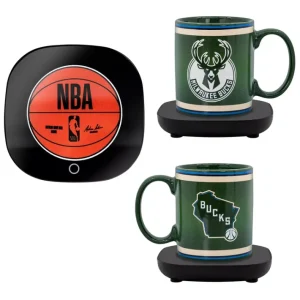 Uncanny Brands Milwaukee Bucks Logo Mug Warmer with Mug - glamourwo.com | ladies' apparel & accessories & shoes | Best Sale
