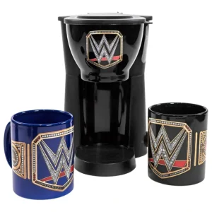 Uncanny Brands WWE 12 oz Coffee Maker with 2 Mugs - glamourwo.com | ladies' apparel & accessories & shoes | Outlet