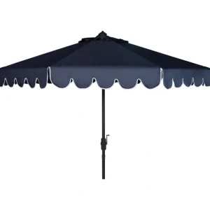 Venice 11' Round Crank Umbrella by Safavieh - glamourwo.com | ladies' apparel & accessories & shoes | Best Sale