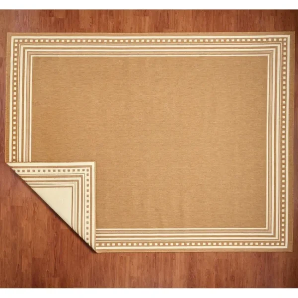 Veranda Living Dot Border Reversible 5'1" x 7' Rug - glamourwo.com | ladies' apparel & accessories & shoes | Sale