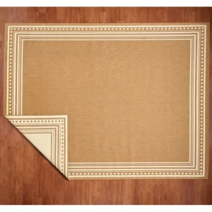 Veranda Living Dot Border Reversible 7'8" x 10' Rug - glamourwo.com | ladies' apparel & accessories & shoes | Flash Sale