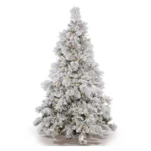 Vickerman 7.5' Flocked Alberta Artificial Chr istmas Tree, WW - glamourwo.com | ladies' apparel & accessories & shoes | Best Sale
