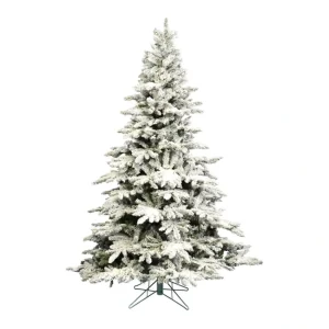 Vickerman 7.5' Flocked Utica Fir Artificial Chrstmas Tree, U - glamourwo.com | ladies' apparel & accessories & shoes | Cheap