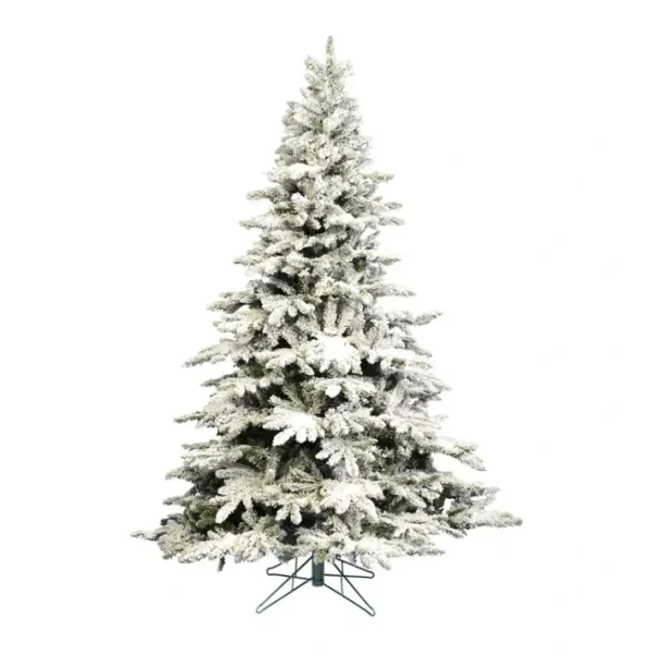 Vickerman 7.5' Flocked Utica Fir Artificial Chrstmas Tree, U - glamourwo.com | ladies' apparel & accessories & shoes | Cheap