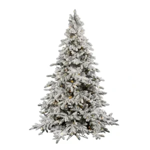 Vickerman 7.5' Flocked Utica Fir Artificial Chrstmas Tree, WW - glamourwo.com | ladies' apparel & accessories & shoes | Flash Sale