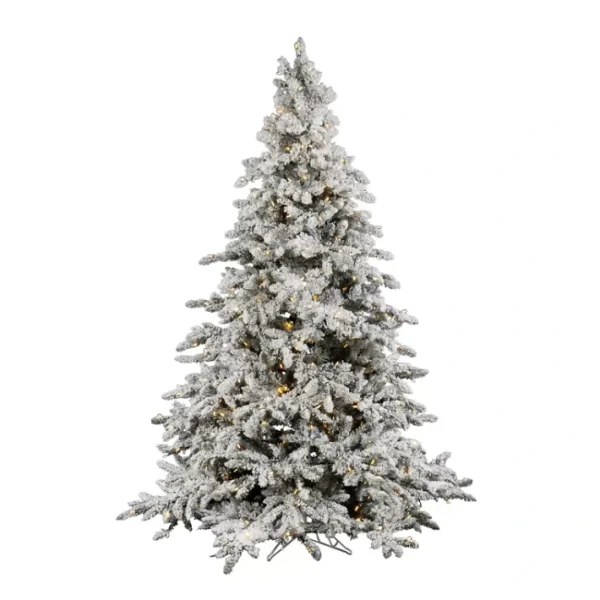 Vickerman 7.5' Flocked Utica Fir Artificial Chrstmas Tree, WW - glamourwo.com | ladies' apparel & accessories & shoes | Flash Sale