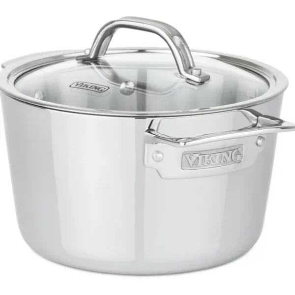 Viking Contemporary 3-Ply 3.4-Qt Soup Pot, Mirror Finish - glamourwo.com | ladies' apparel & accessories & shoes | Best