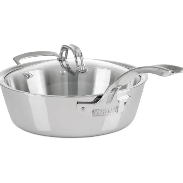 Viking Contemporary 3.6-qt Mirror Finish Sautean - glamourwo.com | ladies' apparel & accessories & shoes | Flash Sale