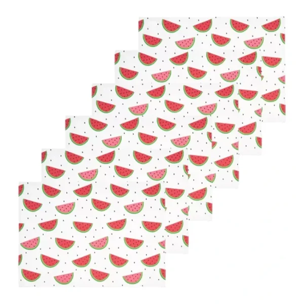 Watermelon Whimsy Set of 6 Placemats by Valerie - glamourwo.com | ladies' apparel & accessories & shoes | Fashion
