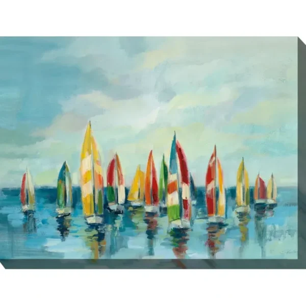 West of the Wind Bright Sails Outdoor Canvas Ar40x30 - glamourwo.com | ladies' apparel & accessories & shoes | Cheap
