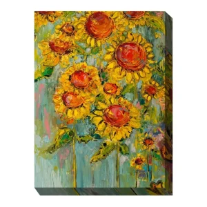 West of the Wind Outdoor Canvas Art Hearts andFlowers 30"x40" - glamourwo.com | ladies' apparel & accessories & shoes | Online
