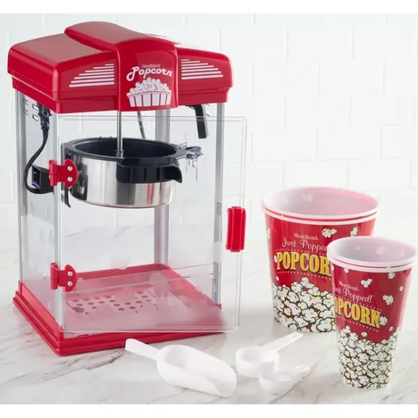 WestBend Theater Crazy 4-qt Popcorn Machine with Accessories - glamourwo.com | ladies' apparel & accessories & shoes | Store