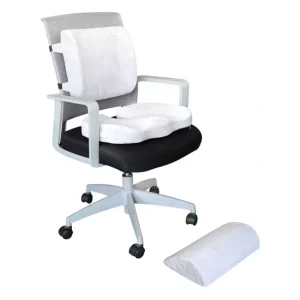 WFH Essentials 3-Piece Memory Foam Ergonomic Chair Kit - glamourwo.com | ladies' apparel & accessories & shoes | Sale