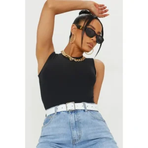 White Basic Square Buckle Belt - glamourwo.com | ladies' apparel & accessories & shoes | Shop