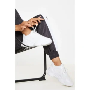 White Bubble Sole Lace Up Sneaker | Shoes - glamourwo.com | ladies' apparel & accessories & shoes | Cheap