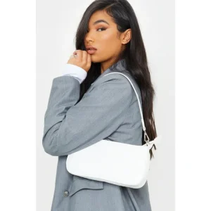 White Croc Shoulder Bag | Accessories - glamourwo.com | ladies' apparel & accessories & shoes | Discount