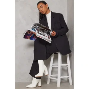 White Faux Snake Ankle Boot | Shoes - glamourwo.com | ladies' apparel & accessories & shoes | Outlet