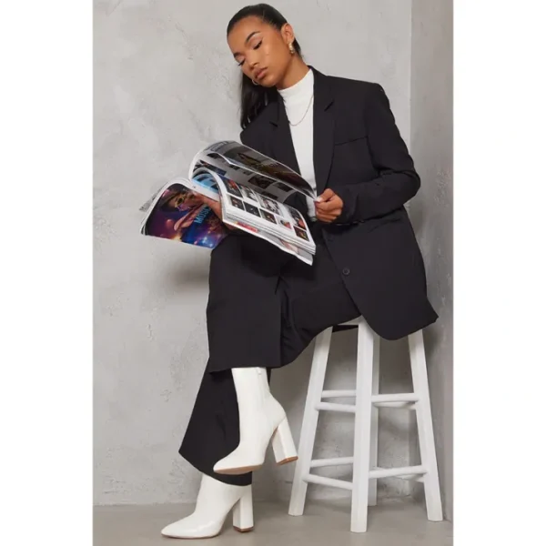 White Faux Snake Ankle Boot | Shoes - glamourwo.com | ladies' apparel & accessories & shoes | Outlet