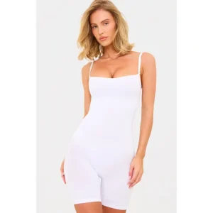 White Underbust Shapewear Bodysuit - glamourwo.com | ladies' apparel & accessories & shoes | Cheap