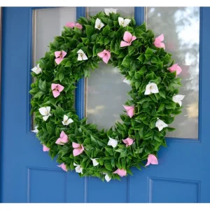 Wicker Park Faux Bougainvillea 21" Wreath - glamourwo.com | ladies' apparel & accessories & shoes | Sale