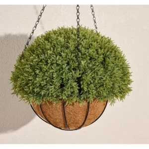 Wicker Park Faux Cedar Hanging Basket - glamourwo.com | ladies' apparel & accessories & shoes | Discount