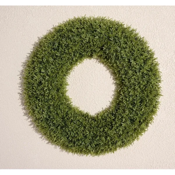Wicker park Faux Cedar Wreath - glamourwo.com | ladies' apparel & accessories & shoes | Online