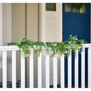 Wicker Park Indoor/ Outdoor 4' Spring Garland With Flowers - glamourwo.com | ladies' apparel & accessories & shoes | Store