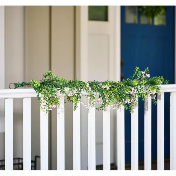 Wicker Park Indoor/ Outdoor 4' Spring Garland With Flowers - glamourwo.com | ladies' apparel & accessories & shoes | Store