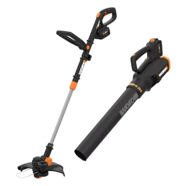 WORX POWER SHARE 20V 12 in String Trimmer and B lower 4Ah - glamourwo.com | ladies' apparel & accessories & shoes | Clearance