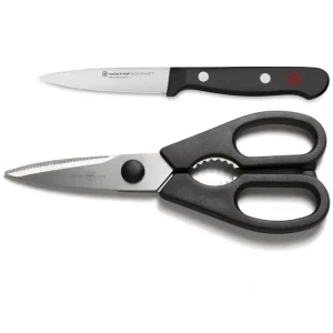 Wusthof 2-Piece Gourmet Paring Knife and ShearsUtility Set - glamourwo.com | ladies' apparel & accessories & shoes | Discount