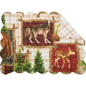 13" x 19" Bryson Retreat Placemat Set of 6 by Valerie - glamourwo.com | ladies' apparel & accessories & shoes* Store