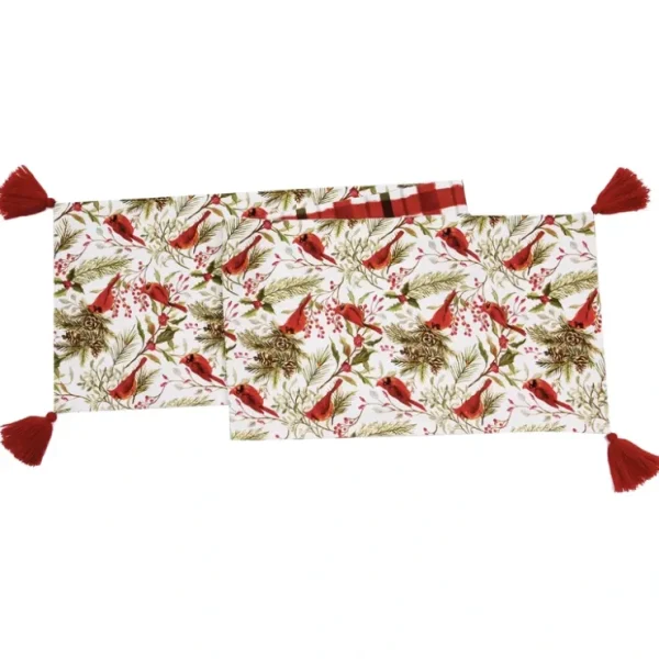 13" x 72" Cardinal Season Plaid Table Runner by Valerie - glamourwo.com | ladies' apparel & accessories & shoes* Fashion